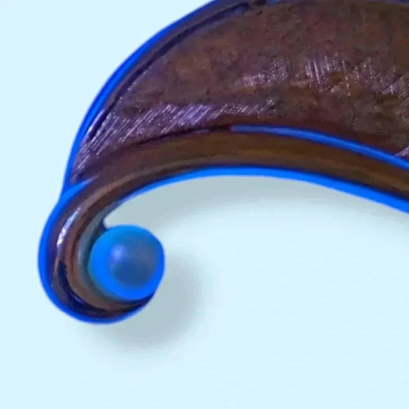 Vintage Boucher Gold Tone Pearl Swirl Brooch - Picture 5 of 7